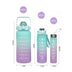 KIT 3 GARRAFAS 2 Litros 900ml 300ml Squeeze Motivatisng Phases 2D 3D Adesivo