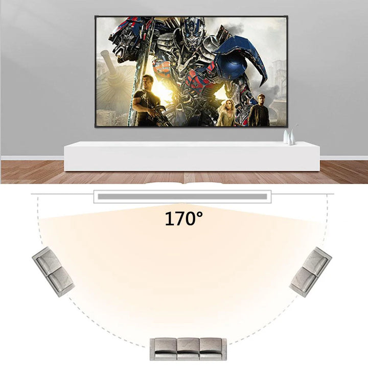 Tela de projeção Salange Tela de projetor portátil 100 polegadas 120 polegadas 150 polegadas 16:9, tela de cinema ao ar livre para home theater de viagem