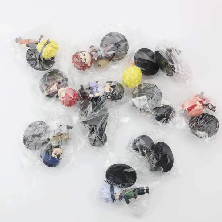 Novo 12pcs/set Anime Figura Naruto Shippuden Hinata Sasuke Itachi Kakashi Gaara Figura de Ação Q Versão PVC Figuras Brinquedos Presente