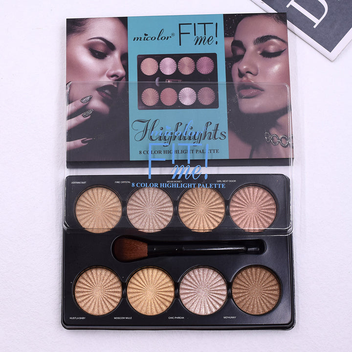 12 Cores Matte Trimming Paleta de Maquiagem Base Facial Branco Marrom Feminino Cosmético Fácil de Colorir Duradouro Natureza À Prova D'Água
