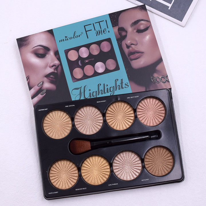 12 Cores Matte Trimming Paleta de Maquiagem Base Facial Branco Marrom Feminino Cosmético Fácil de Colorir Duradouro Natureza À Prova D'Água