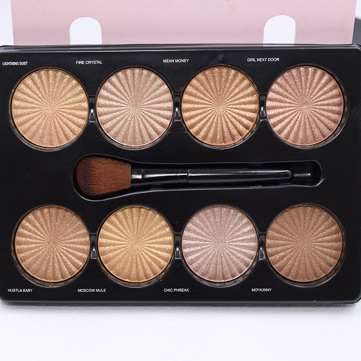 12 Cores Matte Trimming Paleta de Maquiagem Base Facial Branco Marrom Feminino Cosmético Fácil de Colorir Duradouro Natureza À Prova D'Água