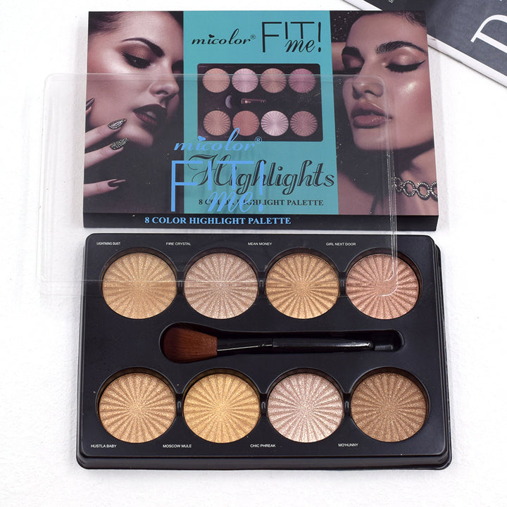 12 Cores Matte Trimming Paleta de Maquiagem Base Facial Branco Marrom Feminino Cosmético Fácil de Colorir Duradouro Natureza À Prova D'Água