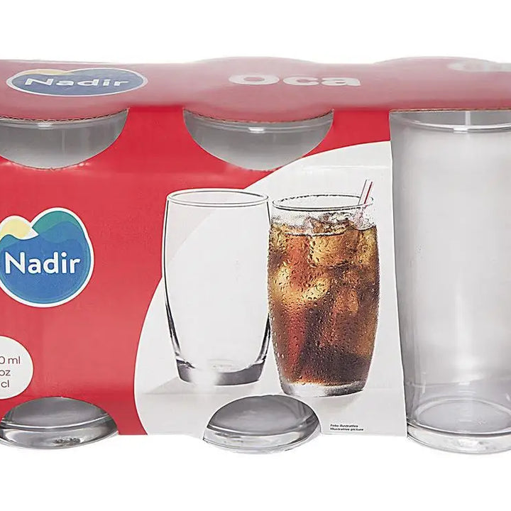 300ml 6 peças Nadir copos de vidro conjunto