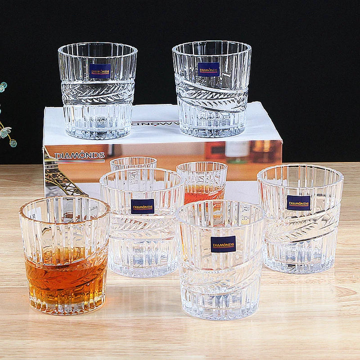 Novo Conjunto de Seis Peças de Vidro Bar KTV Whisky Copo de Vinho Estrangeiro Restaurante Copo de Suco 6 Pcs Evento