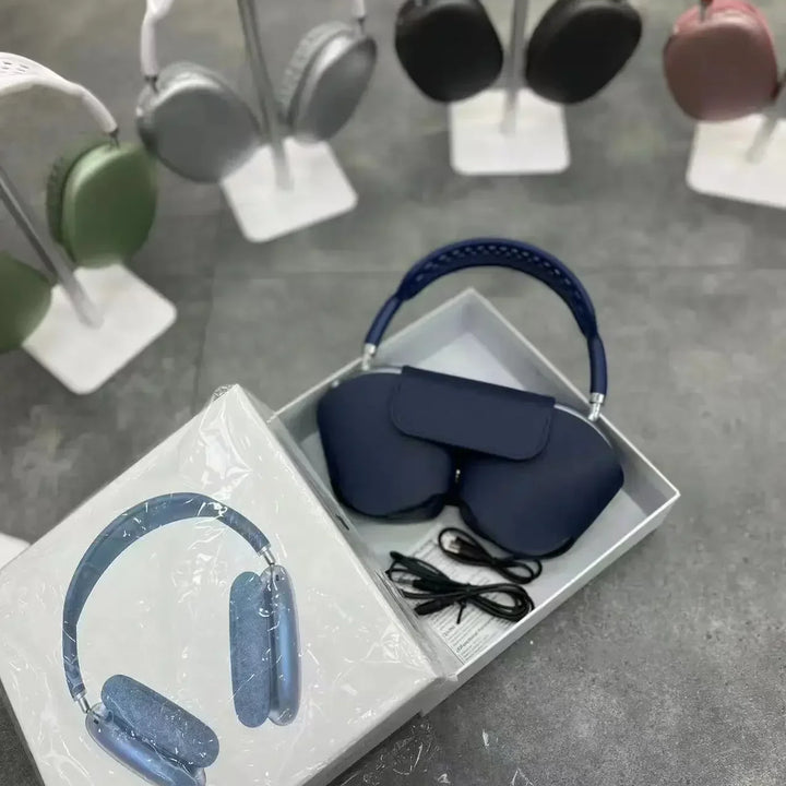 Fone de Ouvido AirPods Max Premium Super Bass Bluetooth Com Microfone Over-ear para Android IOS