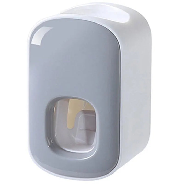 1pc Espremedor de pasta de dente à prova d'água Dispensador automático de pasta de dente Suporte de parede para banheiro Acessórios para banheiro Suporte para escova de dentes