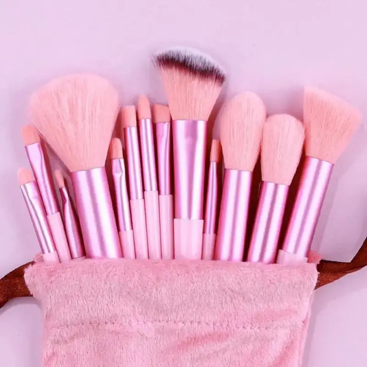 Conjunto de pincéis de maquiagem macios e fofos, profissionais, cosméticos, base, pó, sombra, kabuki, pincel de maquiagem, ferramenta de beleza, maquiagem