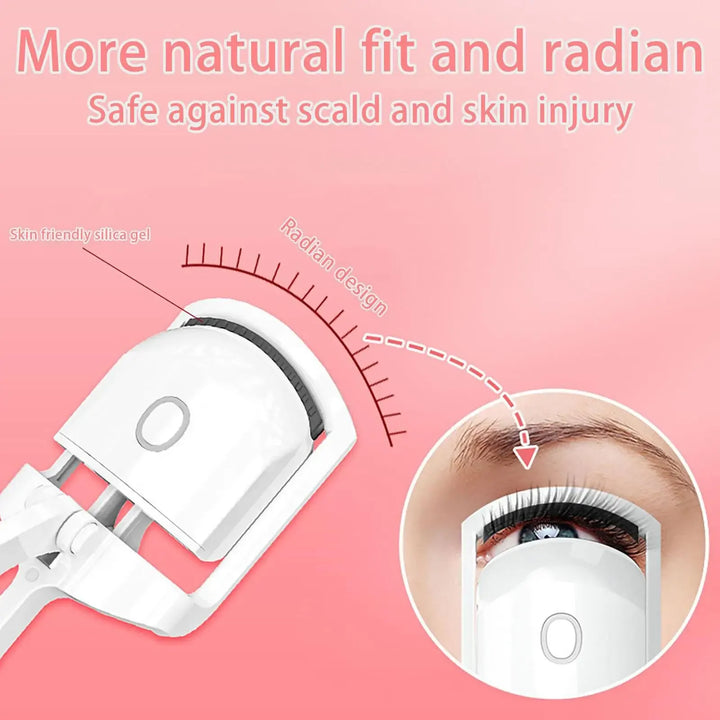 Curvador de seleção elétrica elétrica, controle de temperatura, carregamento, curvatura e modelos ajustados, não machuca, escolhidos longos, ferramentas de maquiagem