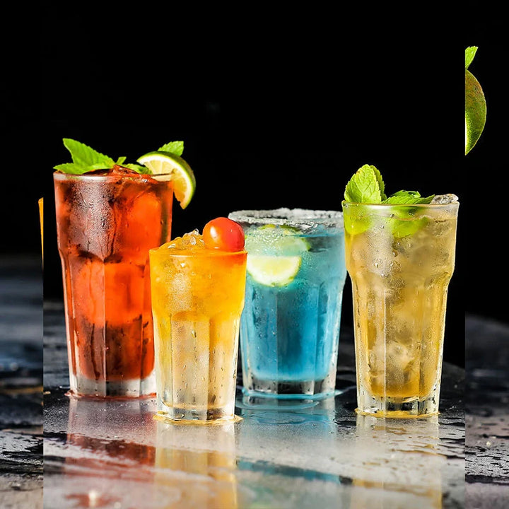 1 Pc Acrílico Plástico Suco de Cerveja Copo de Água Copos Transparentes Bar Coquetel Bebida Copo Reutilizável Drinkware
