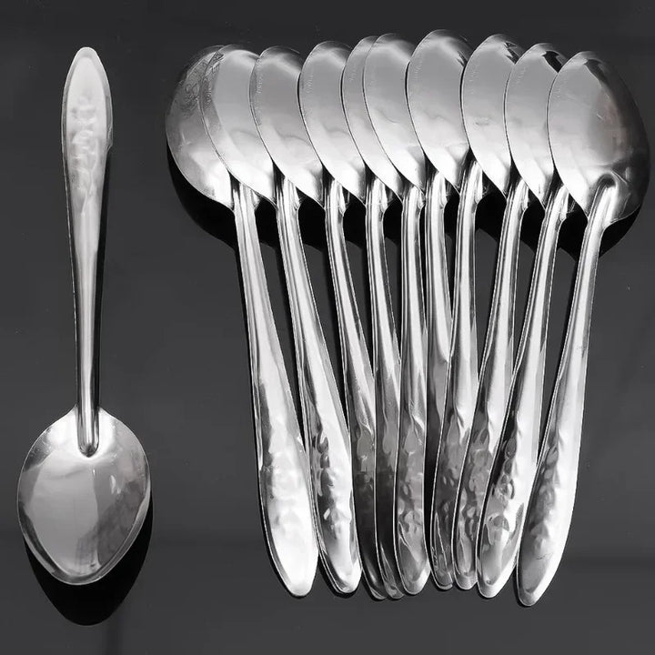 Colheres de aço inoxidável de 17 cm para sorvete Sobremesa Melancia Colheres de chá Cozinha Alça longa Colher de sopa Colheres Talheres Utensílios