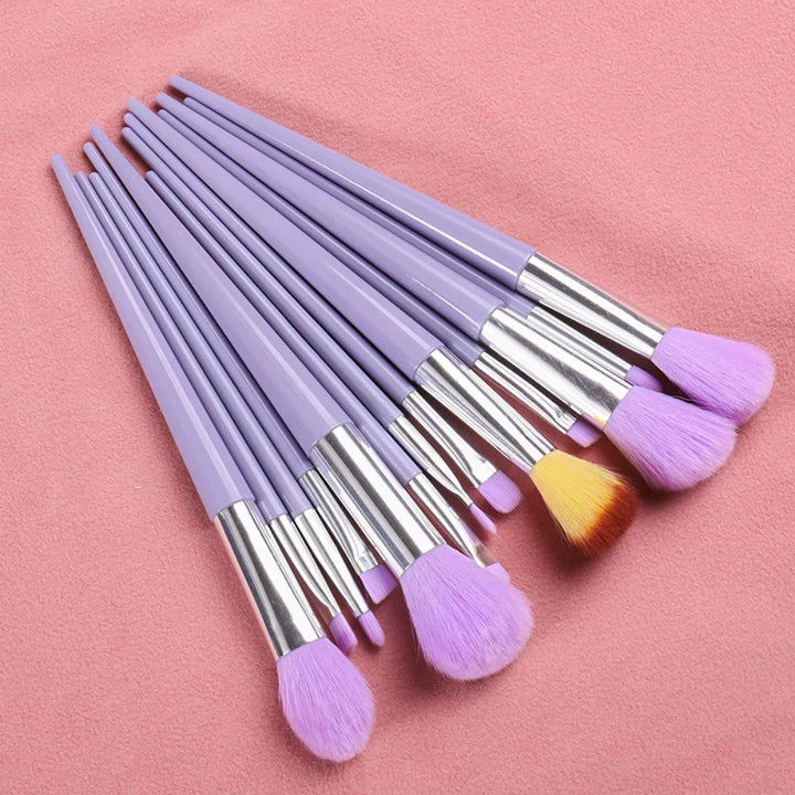 Conjunto de pincéis de maquiagem com 13 peças, pincel para corretivo, blush, pó, sombra, iluminador, base, ferramentas de beleza cosméticas