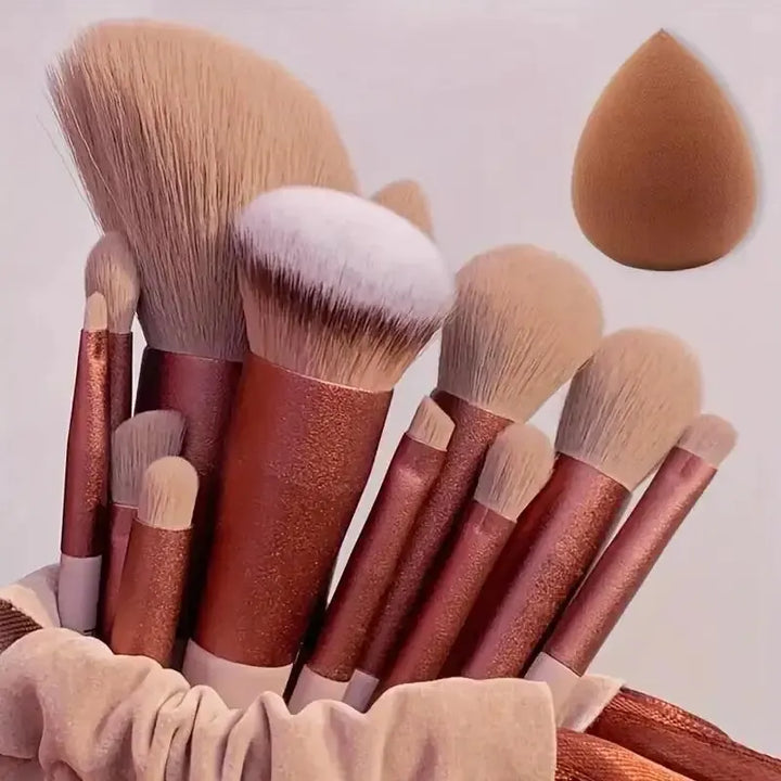 Conjunto de pincéis de maquiagem macios e fofos, profissionais, cosméticos, base, pó, sombra, kabuki, pincel de maquiagem, ferramenta de beleza, maquiagem