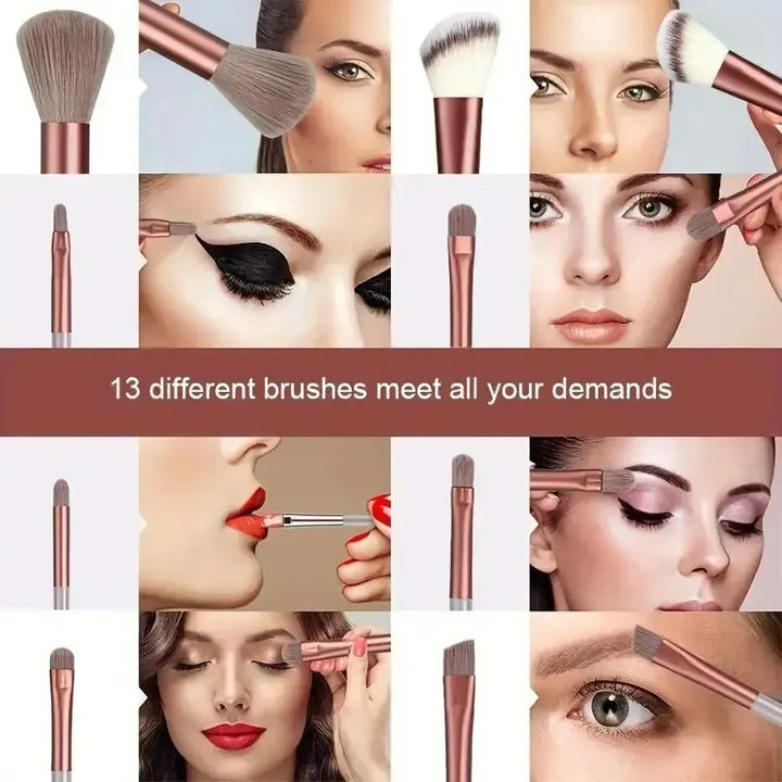Conjunto de pincéis de maquiagem macios e fofos, profissionais, cosméticos, base, pó, sombra, kabuki, pincel de maquiagem, ferramenta de beleza, maquiagem