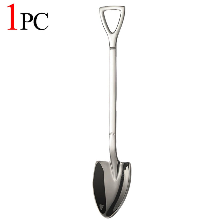 20/1Pcs Aço Inoxidável Pá Colher Ouro Prata Colheres de Café Sorvete Sobremesa Colher Colher de Chá Talheres de Cozinha Conjunto