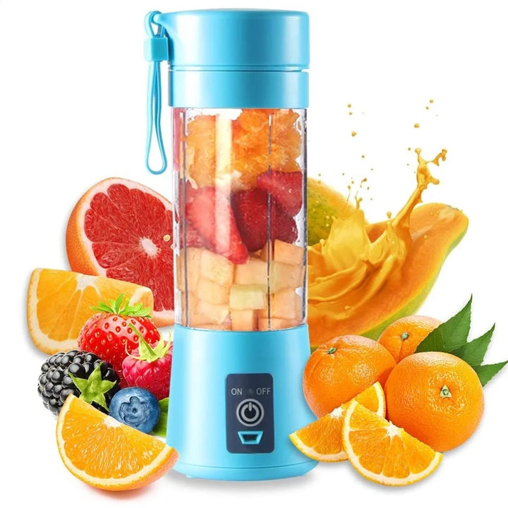 Mini Liquidificador Elétrico de Suco Shake Portátil Mini Copo de Suco Whirlwind Carregamento Mini Edição Máquina de Suco de Frutas 6 Lâminas