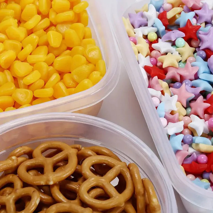 5 peças Recipientes de alimentos para micro-ondas Geladeira de plástico Crisper Recipiente retangular para alimentos Cozinha Almoço Selado Caixa de armazenamento ao ar livre