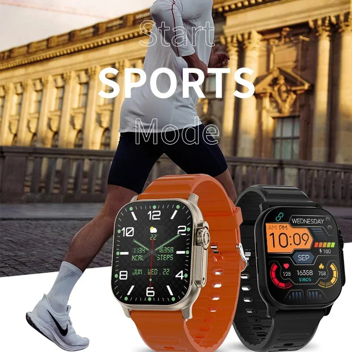 2024 T900 Ultra 2 Relógio Inteligente Masculino 49mm Série 8 2.3 "Tela AMOLED NFC Bússola À Prova D'Água Para Apple Watch IWO Ultra 8 Smartwatch