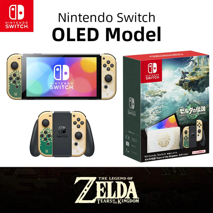 Nintendo Switch OLED Modelo Branco Conjunto 7 Polegadas Tela Joy-Con Alça Áudio Aprimorado Ajustável Console Modo TV Estável Videogame