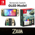 Nintendo Switch OLED Modelo Branco Conjunto 7 Polegadas Tela Joy-Con Alça Áudio Aprimorado Ajustável Console Modo TV Estável Videogame