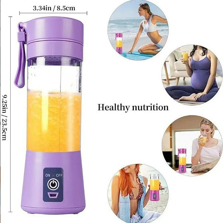 Mini Liquidificador Elétrico de Suco Shake Portátil Mini Copo de Suco Whirlwind Carregamento Mini Edição Máquina de Suco de Frutas 6 Lâminas