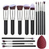 NOVO 14 PCS Pincéis de Maquiagem Set Soft Fluffy Foundation Blush Powder Eyeshadow Blending Cosméticos Femininos Ferramenta de Beleza Presente de Natal