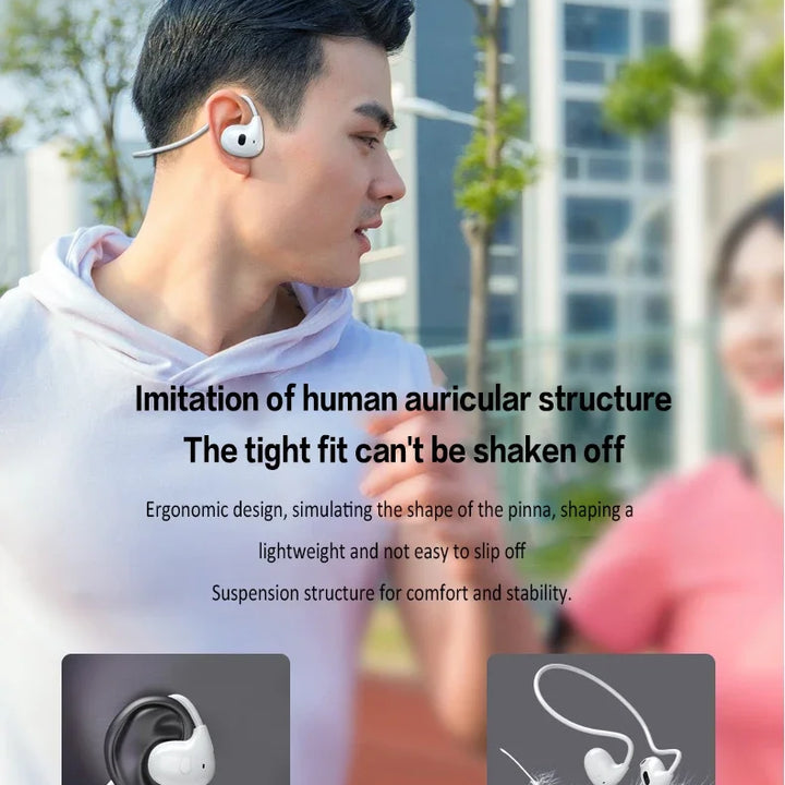 Xiaomi Wireless Bluetooth 5.3 Fones de ouvido Fone de ouvido à prova d'água de condução de ar Fones de ouvido esportivos estéreo com microfone