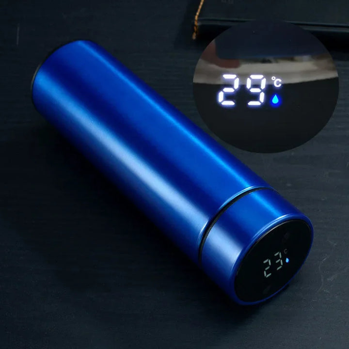 500ML Criativo Inteligente LED Garrafa Térmica Display de Temperatura Frascos de Vácuo Garrafa de Água de Aço Inoxidável Copo Térmico