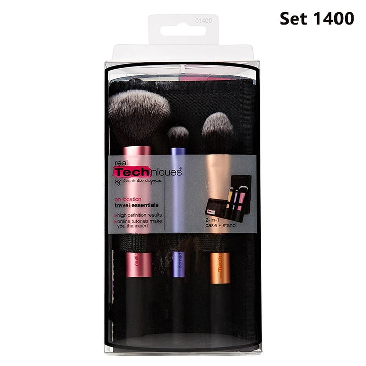 Real Techniques Pincéis de Maquiagem Set Para Base Cosmética Pó Blush Sombra Kabuki Mistura Make Up Brush Ferramenta de Beleza 1895