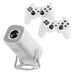 Projetor de jogos S40MAX Android 11 64GB TF Card Controlador de jogos sem fio Dual WIFI 1280 * 720P Projetor portátil de home theater