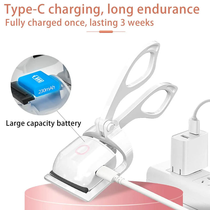 Curvador de seleção elétrica elétrica, controle de temperatura, carregamento, curvatura e modelos ajustados, não machuca, escolhidos longos, ferramentas de maquiagem