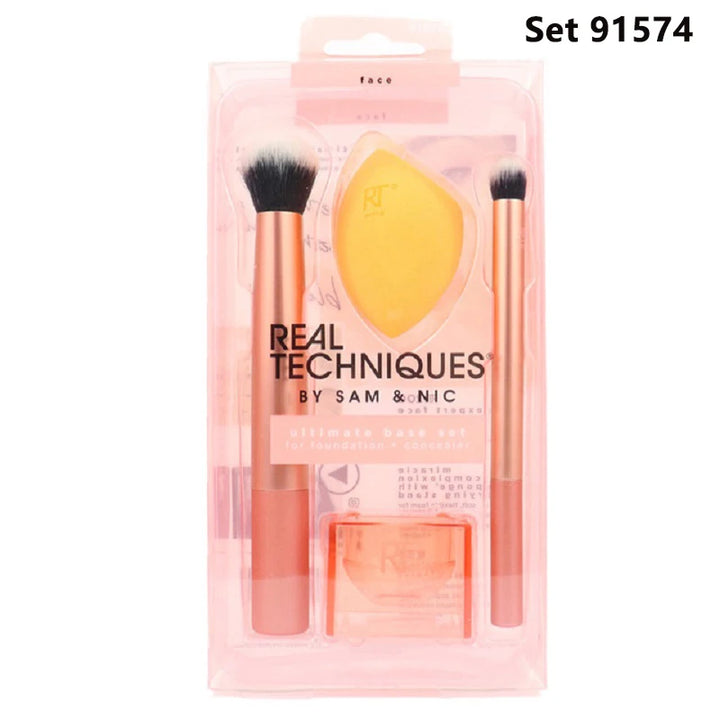 Real Techniques Pincéis de Maquiagem Set Para Base Cosmética Pó Blush Sombra Kabuki Mistura Make Up Brush Ferramenta de Beleza 1895