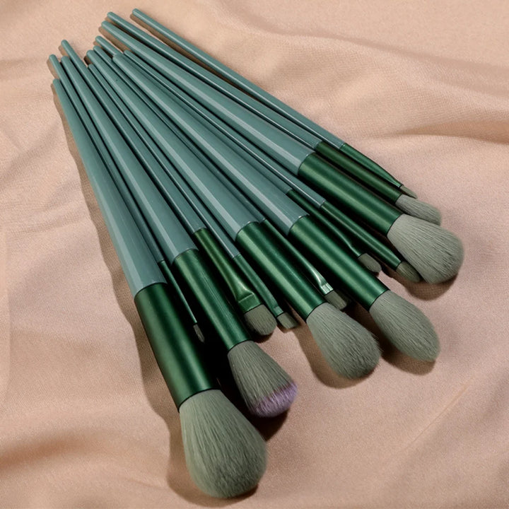Conjunto de pincéis de maquiagem com 13 peças, pincel para corretivo, blush, pó, sombra, iluminador, base, ferramentas de beleza cosméticas