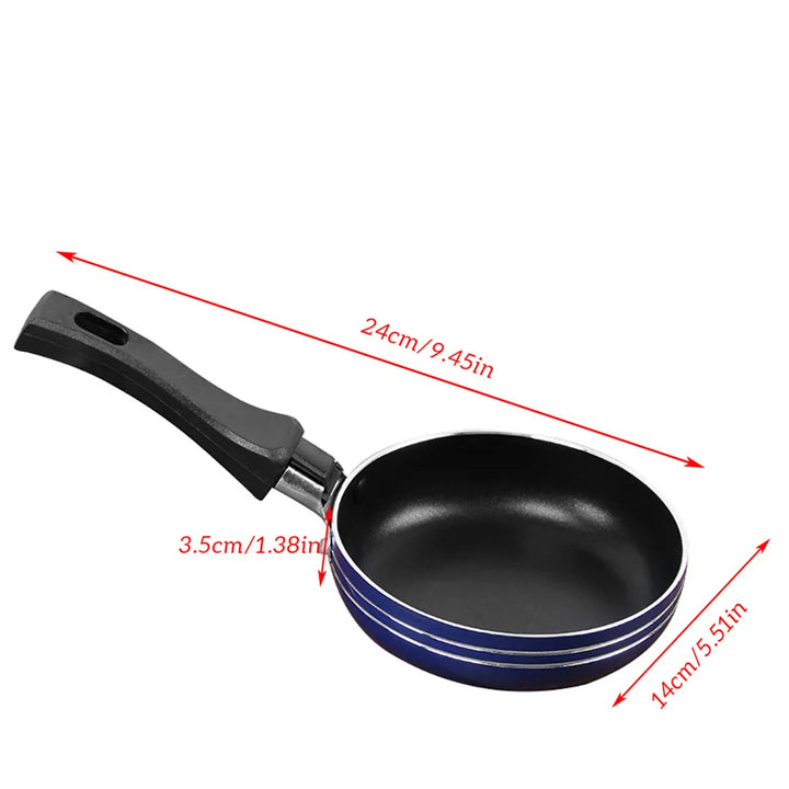 12/14 / 16 cm Mini Frigideira Antiaderente Frigideira de Aço Panela Panela Para Panelas Ferramentas de Cozinha Doméstica Utensílios de Cozinha Cor Aleatória