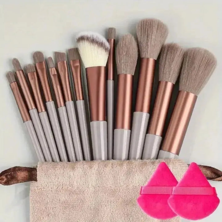 Conjunto de pincéis de maquiagem macios e fofos, profissionais, cosméticos, base, pó, sombra, kabuki, pincel de maquiagem, ferramenta de beleza, maquiagem
