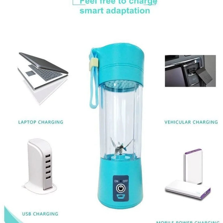 Mini Liquidificador Elétrico de Suco Shake Portátil Mini Copo de Suco Whirlwind Carregamento Mini Edição Máquina de Suco de Frutas 6 Lâminas