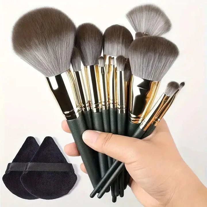 Conjunto de pincéis de maquiagem macios e fofos, profissionais, cosméticos, base, pó, sombra, kabuki, pincel de maquiagem, ferramenta de beleza, maquiagem