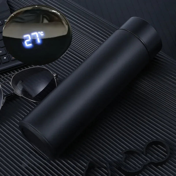 500ML Criativo Inteligente LED Garrafa Térmica Display de Temperatura Frascos de Vácuo Garrafa de Água de Aço Inoxidável Copo Térmico