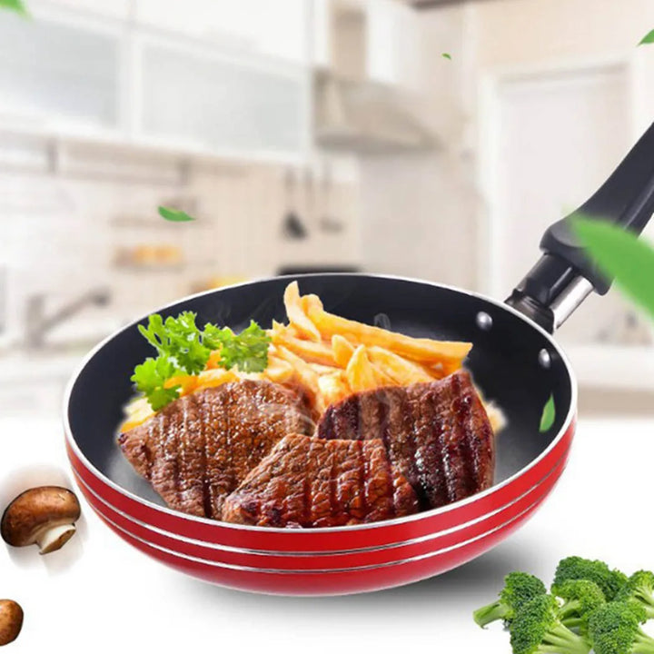 12/14 / 16 cm Mini Frigideira Antiaderente Frigideira de Aço Panela Panela Para Panelas Ferramentas de Cozinha Doméstica Utensílios de Cozinha Cor Aleatória