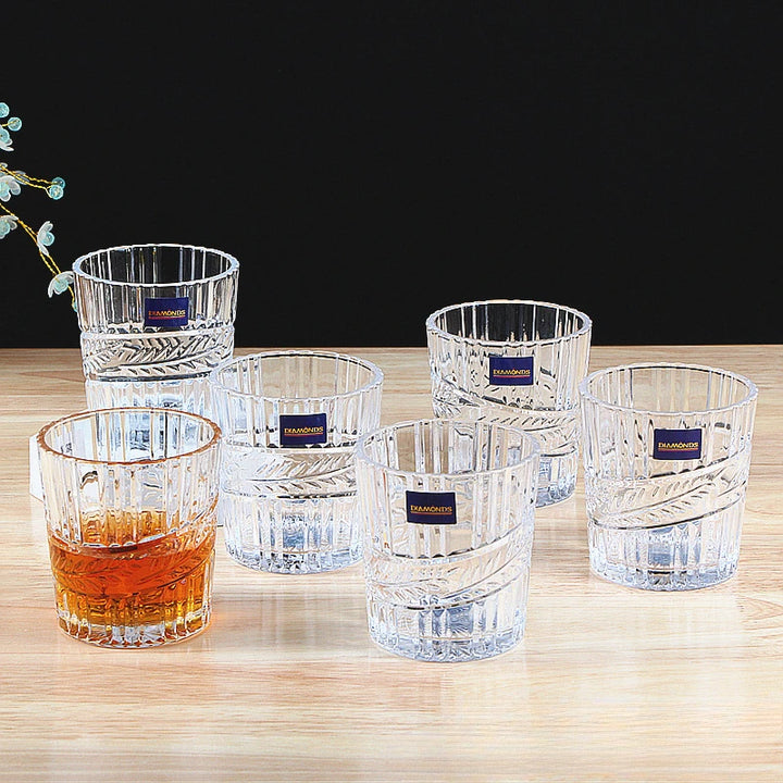 Novo Conjunto de Seis Peças de Vidro Bar KTV Whisky Copo de Vinho Estrangeiro Restaurante Copo de Suco 6 Pcs Evento