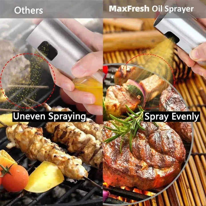 Pulverizador de óleo de vidro para cozinhar spray de azeitona mister para salada churrasco cozinha assar garrafa de vinagre vazia