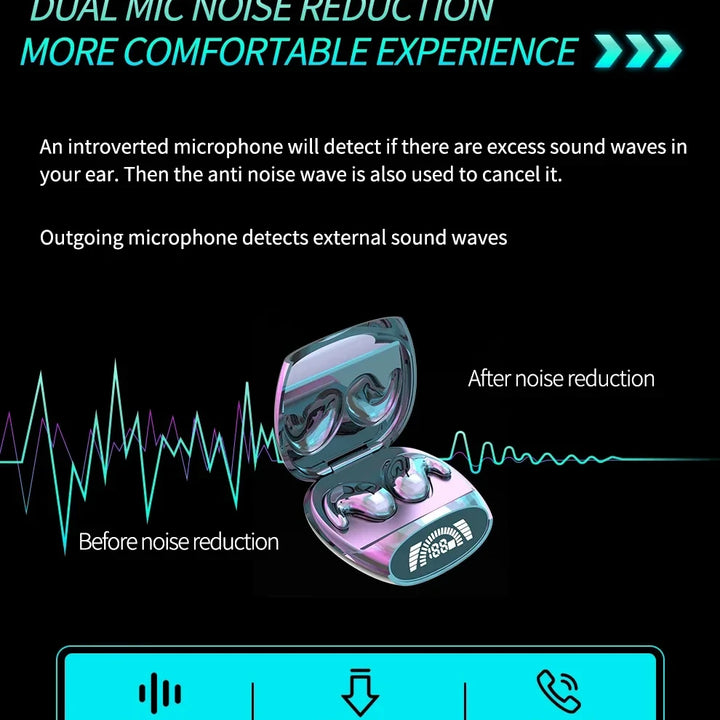 Xiaomi MD528 Fones de ouvido Bluetooth Mini redução de ruído Esportes Fones de ouvido de corrida Fones de ouvido para jogos à prova d'água Fone de ouvido com música