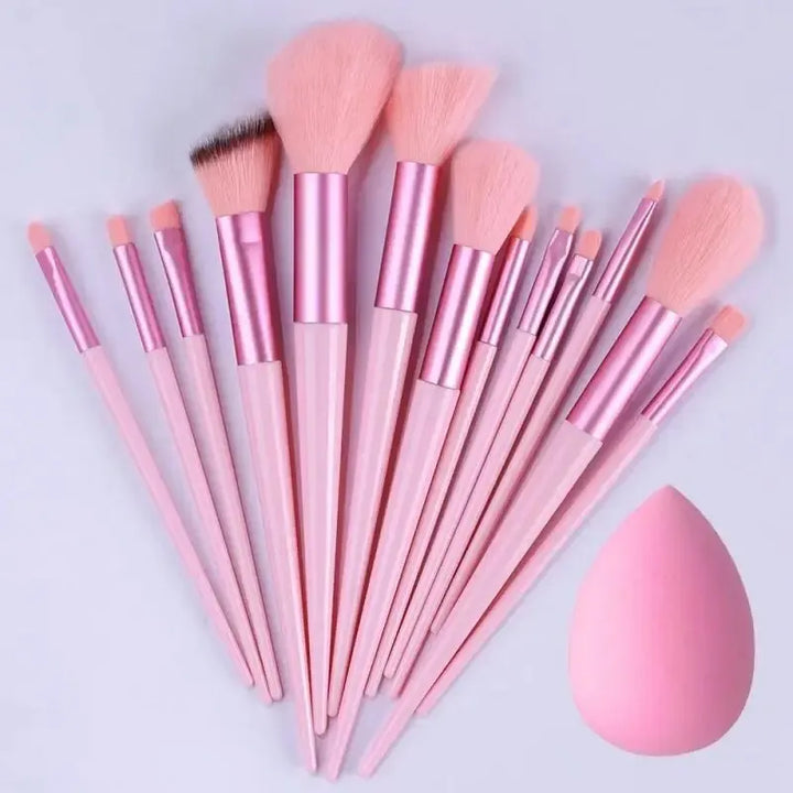 Conjunto de pincéis de maquiagem macios e fofos, profissionais, cosméticos, base, pó, sombra, kabuki, pincel de maquiagem, ferramenta de beleza, maquiagem