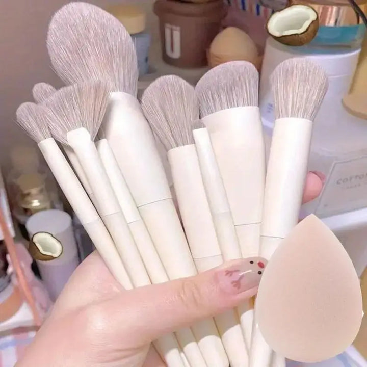 Conjunto de pincéis de maquiagem macios e fofos, profissionais, cosméticos, base, pó, sombra, kabuki, pincel de maquiagem, ferramenta de beleza, maquiagem