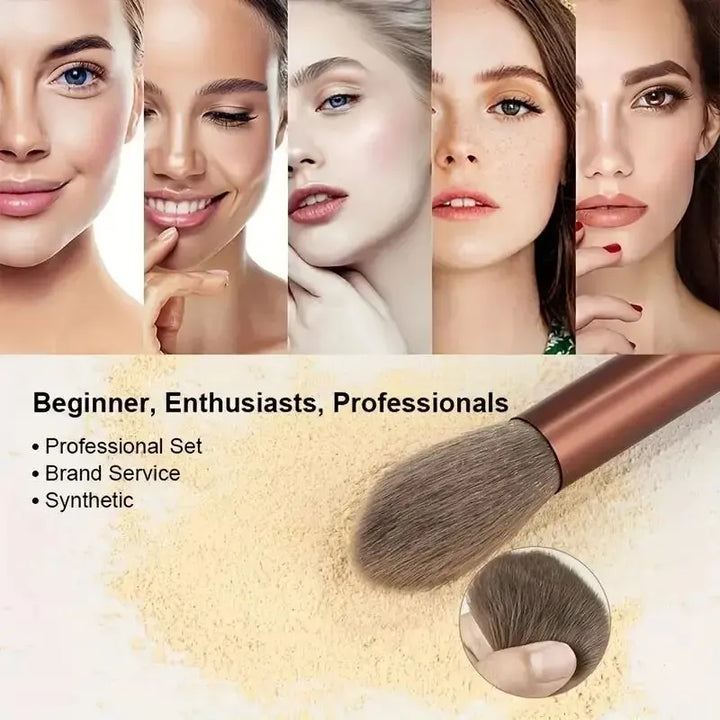 Conjunto de pincéis de maquiagem macios e fofos, profissionais, cosméticos, base, pó, sombra, kabuki, pincel de maquiagem, ferramenta de beleza, maquiagem