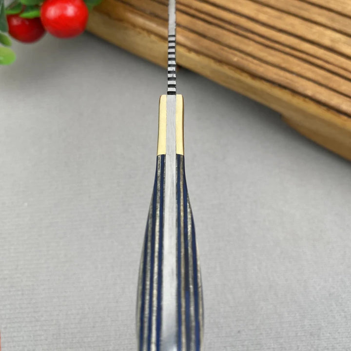 Faca de cutelo de carne de desossa forjada Faca de aço inoxidável Cozinha mongol Mão Faca de frutas Faca de bife de cordeiro assado com tampa