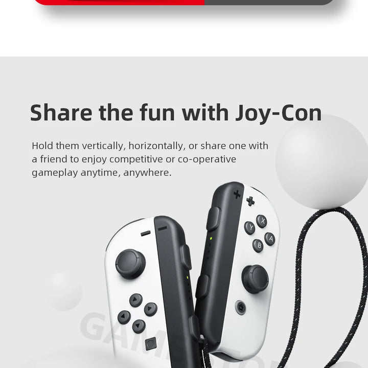 Nintendo Switch OLED Modelo Branco Conjunto 7 Polegadas Tela Joy-Con Alça Áudio Aprimorado Ajustável Console Modo TV Estável Videogame