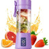 Mini Liquidificador Elétrico de Suco Shake Portátil Mini Copo de Suco Whirlwind Carregamento Mini Edição Máquina de Suco de Frutas 6 Lâminas