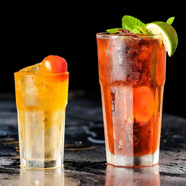 1 Pc Acrílico Plástico Suco de Cerveja Copo de Água Copos Transparentes Bar Coquetel Bebida Copo Reutilizável Drinkware