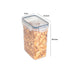Recipiente hermético para armazenamento de cereais de 2 litros, à prova de umidade, à prova de insetos, balde de arroz, caixa de armazenamento de alimentos, tanque transparente de plástico selado